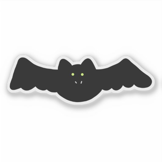 Halloween Vampire Bat Sticker (Voorkant)