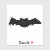 Halloween Vampire Bat Sticker (Vel)