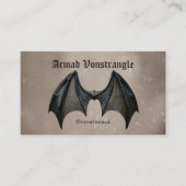 Halloween Vampire Bat Visitekaartje (Voorkant)