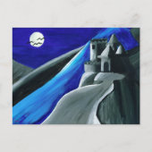 Halloween Vampire Bats Hauned House Feestdagenkaart (Voorkant)