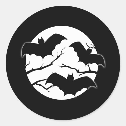 Halloween Vampire Bats Sticker (Voorkant)