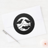 Halloween Vampire Bats Sticker (Envelop)