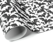Halloween Vampire Bats Wrapping Paper Cadeaupapier (Rol Hoek)