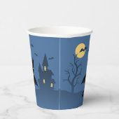 Halloween Vampire Black Cat met Wings Papieren Bekers (Rechts)