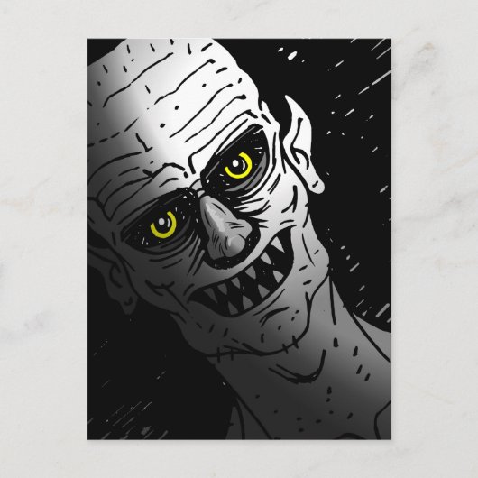 Halloween Vampire Briefkaart (Voorkant)