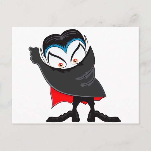 Halloween Vampire Briefkaart (Voorkant)