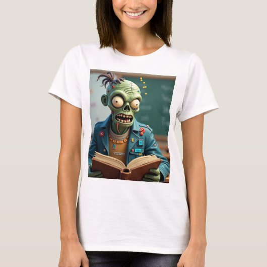 Halloween Vampire Calculus Teacher - Geavanceerde T-shirt (Voorkant)