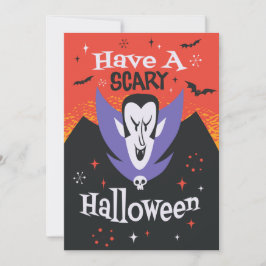 HALLOWEEN VAMPIRE CARTOON FEESTDAGENKAART