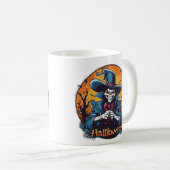 Halloween Vampire Classic Horror Art Koffiemok (Voorkant rechts)