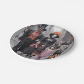 Halloween Vampire Family Party Borden 🦇🎃 Papieren Bordje (Gekanteld)