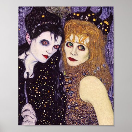 Halloween Vampire & Heksen Poster (Voorkant)