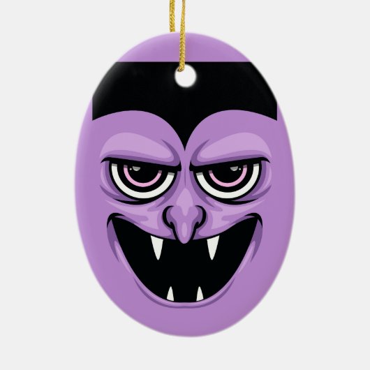 Halloween Vampire Keramisch Ornament (Achterkant)