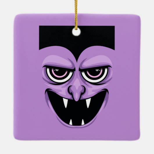 Halloween Vampire Keramisch Ornament (Achterkant)