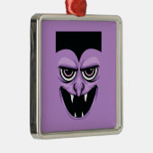 Halloween Vampire Metalen Ornament (Rechts)