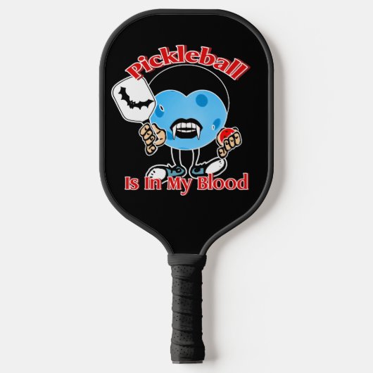 Halloween Vampire - Pickleball zit in mijn bloed Paddle (Voorkant)