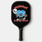 Halloween Vampire - Pickleball zit in mijn bloed Pickleball Paddle (Achterkant)