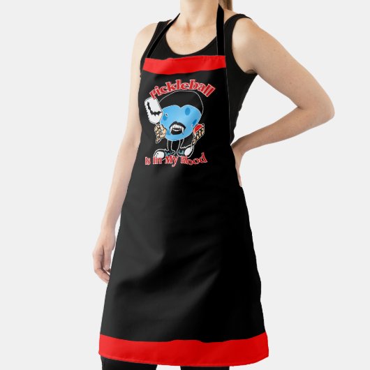 Halloween Vampire - Pickleball zit in mijn bloed Schort (Insitu)