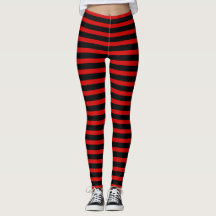 Halloween Vampire Red en Black Stripes Costuum