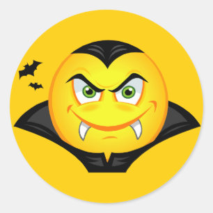 Halloween Vampire Ronde Sticker