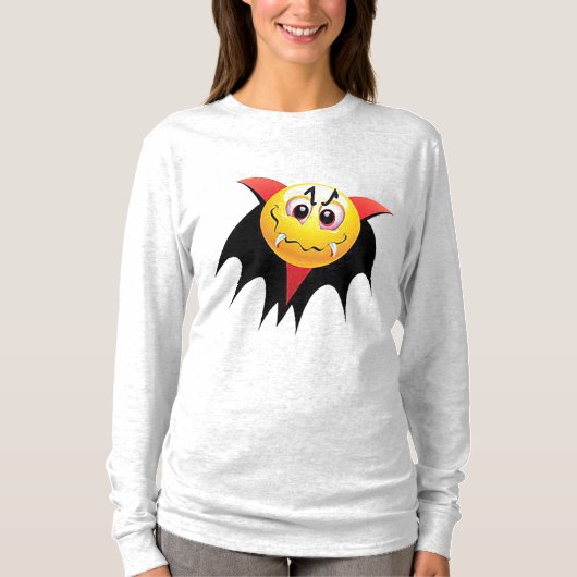 Halloween Vampire T-shirt met lange mouwen (Voorkant)