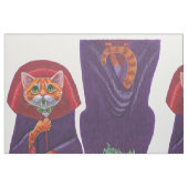 Halloween Vampire Tabby Cat met vlek Stof (Fat Quarter)