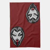Halloween Vampire Towel Cool Halloween Tea Towels Theedoek (Verticaal)