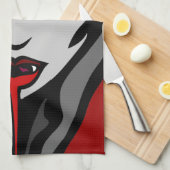 Halloween Vampire Towel Cool Halloween Tea Towels Theedoek (Quarter Fold)