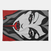 Halloween Vampire Towel Cool Halloween Tea Towels Theedoek (Horizontaal)