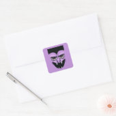 Halloween Vampire Vierkante Sticker (Envelop)