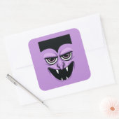 Halloween Vampire Vierkante Sticker (Envelop)