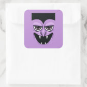 Halloween Vampire Vierkante Sticker (Tas)