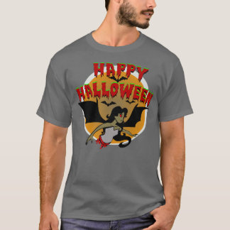 Halloween Vampire vleermuizen Meisje Roman Red Eye T-shirt