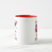 Halloween Vampire waarschijnlijk geen koffie rood Mok (Midden)