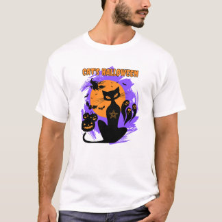 Halloween van Cat T-shirt