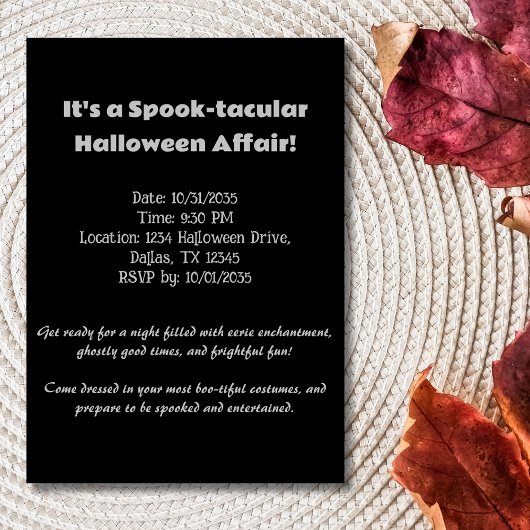 Halloween Van Gogh Sterrennacht Skeletten Dansen Kaart