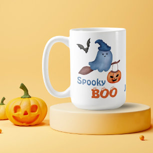 Halloween van het Spooky Boo Trick or treat Kind Koffiemok