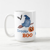 Halloween van het Spooky Boo Trick or treat Kind Koffiemok (Links)