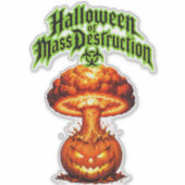 Halloween van Massavernietiging Giftige Jack-o-Lan Sticker (Voorkant)
