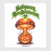 Halloween van Massavernietiging Giftige Jack-o-Lan Sticker (Vel)