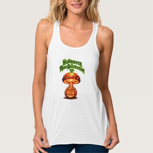 Halloween van massavernietiging giftige Jack-o-lan Tanktop (Voorkant)