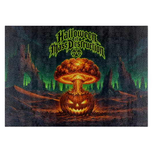 Halloween van massavernietiging Radioactieve Pompo Snijplank (Voorkant)
