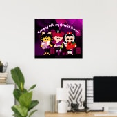 Halloween van mijn Monster-vrienden Poster (Thuiskantoor)