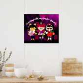 Halloween van mijn Monster-vrienden Poster (Keuken)