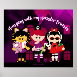 Halloween van mijn Monster-vrienden Poster