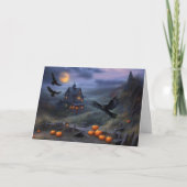 Halloween van Ons Huis aan de Jours Schattige Haun Kaart (Voorkant)