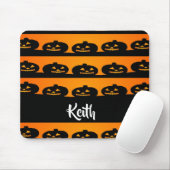 Halloween van pomkinkoppen muismat (Met muis)