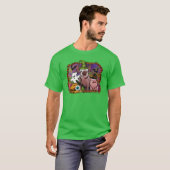 Halloween varkens grappig t-shirt (Voorkant volledig)