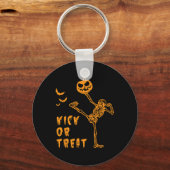 Halloween Vechtkunst - Taekwondo  Sleutelhanger (Voorkant)