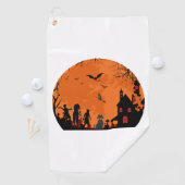Halloween-vector Golfhanddoek (Insitu)