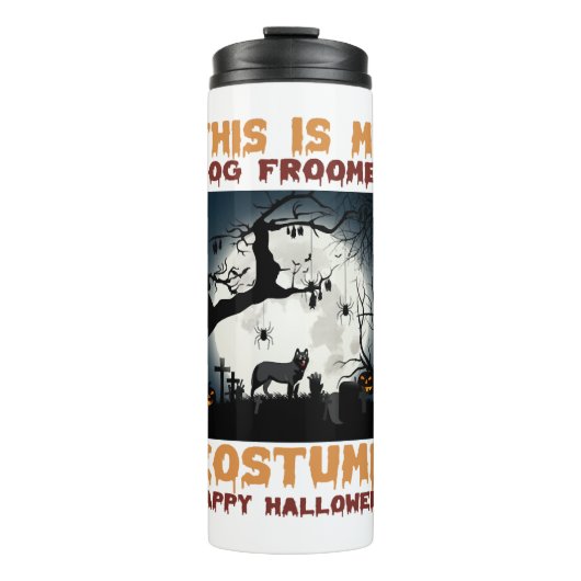 Halloween-vector Thermosbeker (Voorkant)